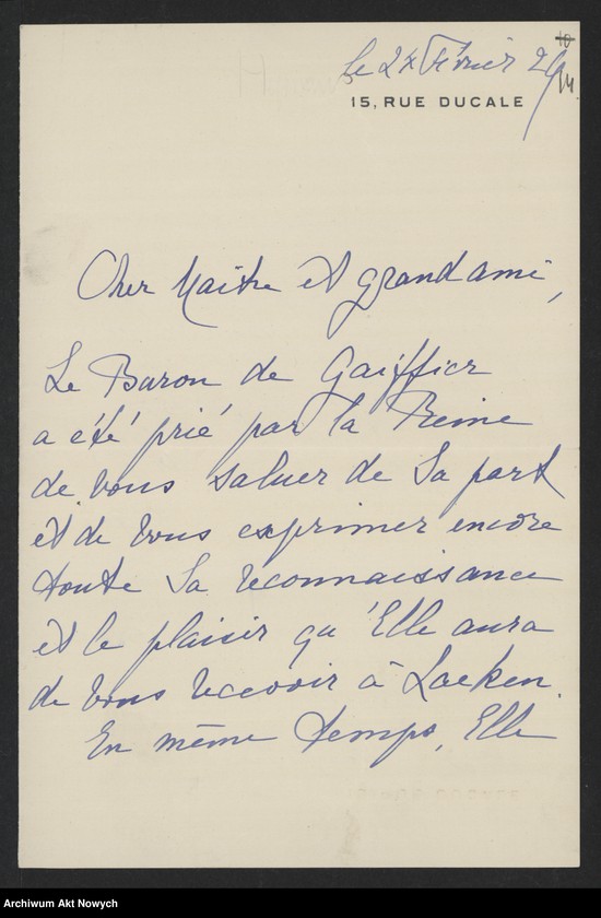 image.from.unit.number "Hymans Paul i Thérese; Załączniki: a) zaproszenie; b) wycinek prasowy; L.13 (odpowiedzi - rękopisy)"