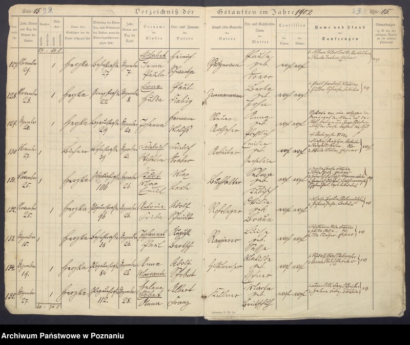 Obraz 17 z jednostki "Verzeichnis der Getauften"