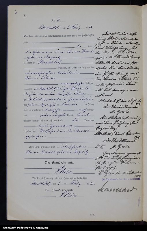 image.from.unit.number "Geburts-Neben-Register Nr 1 - 34 [ Księga urodzeń - wtóropis ]"