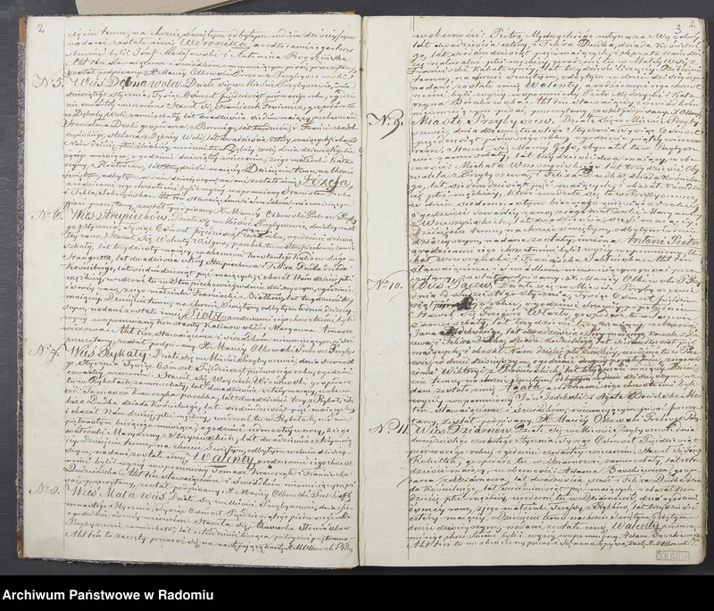 image.from.unit "Duplikat na akta urodzeń, zaślubień i zeyścia parafii Przybyszew na rok 1851"