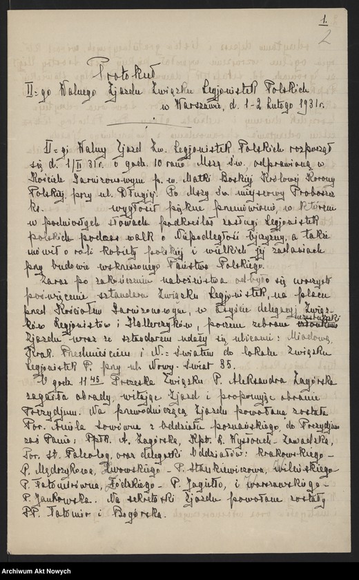 image.from.unit "I Zjazd Delegatek. Protokół z obrad, program, regulamin dla kół, listy delegatek, legitymacje."