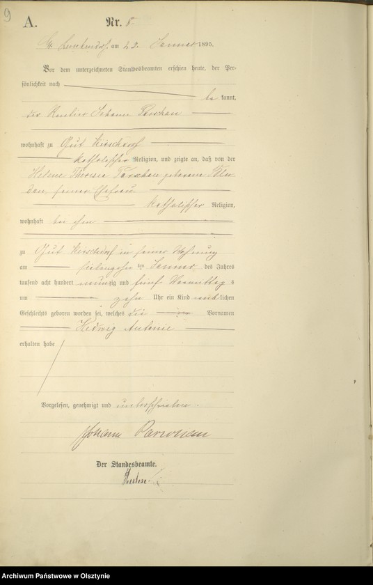 image.from.unit.number "Geburts-Haupt-Register Nr 1 - 77"