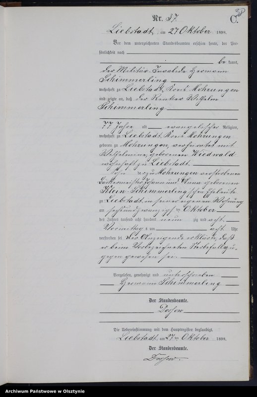 image.from.unit.number "Sterbe-Neben-Register Nr 1 - 46"