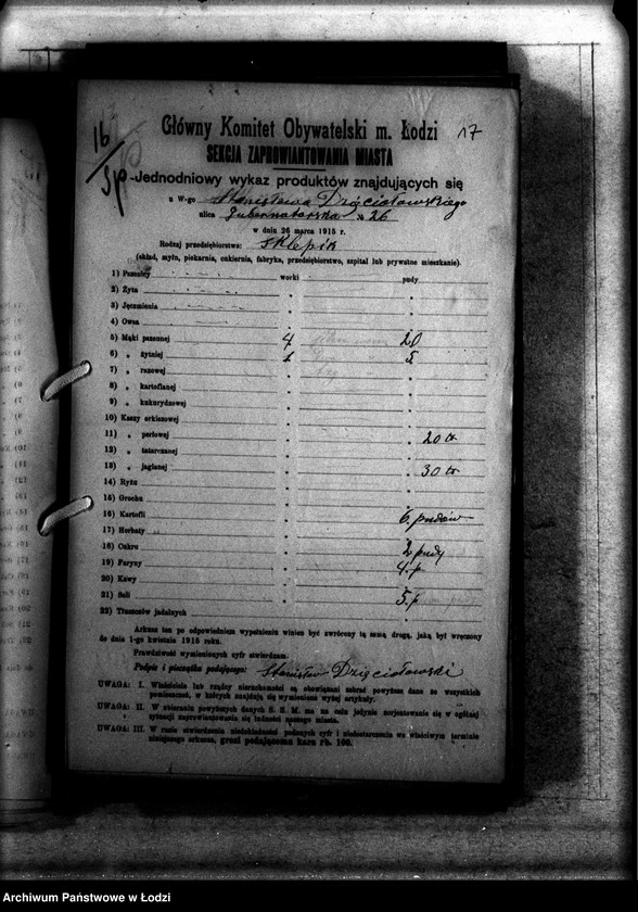 Obraz 20 z jednostki "Jednodniowy spis żywności"