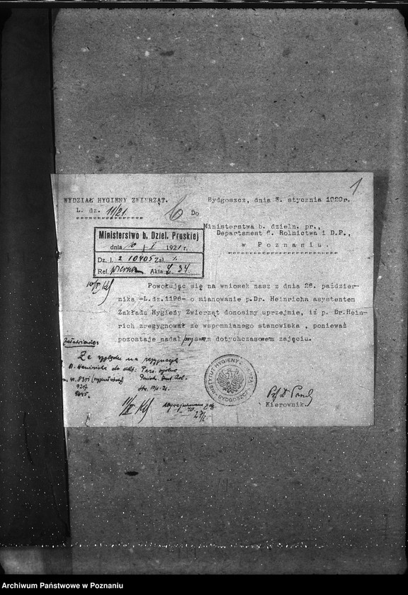 Obraz 5 z jednostki "Sprawy osobowe Państw. Naukowy Instytut Rolniczy w Bydgoszczy [personalne ogólne]"