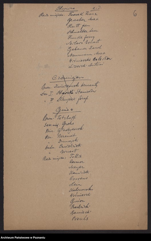 Obraz 8 z jednostki "[Spis urzędników magistratów i członków rad miejskich województwa pomorskiego]"