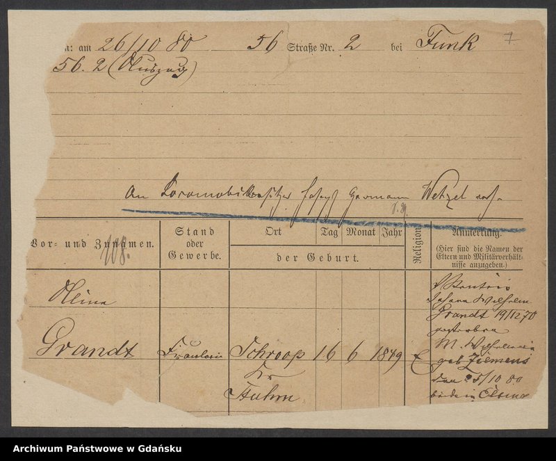 image.from.unit.number "Karty meldunkowe: Granass - Grau"