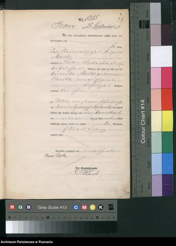 Obraz 4 z jednostki "Księga urodzeń t. V"