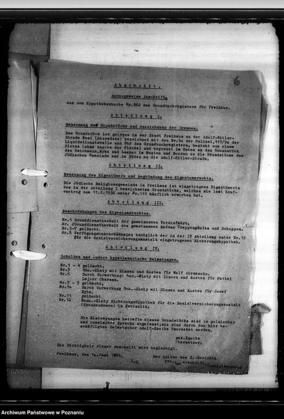 Obraz 10 z jednostki "Jüdische Grundstücke in Freihausen"