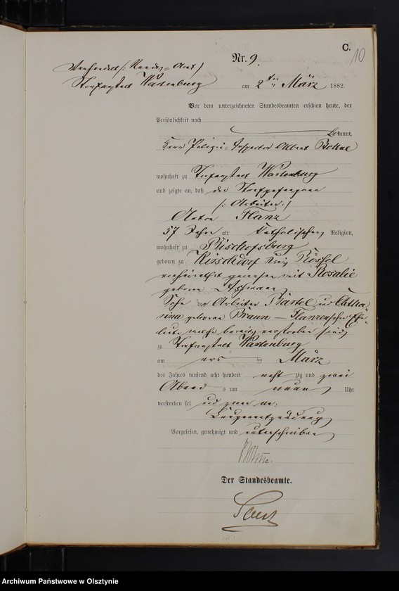 image.from.unit.number "Sterbe-Haupt-Register Nr 1 - 42"