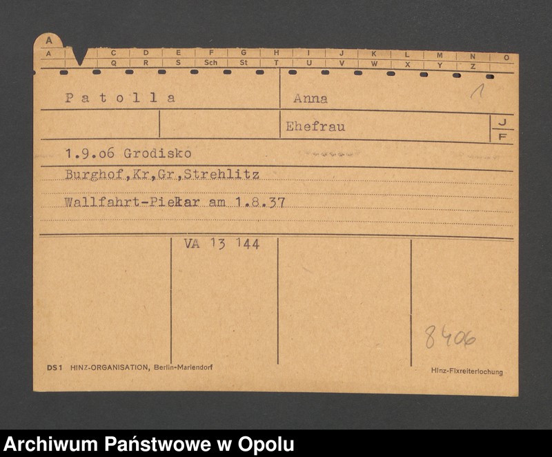 Obraz 3 z jednostki "[Patolla Anna, ur. 01.09.1906 Grodisko]"