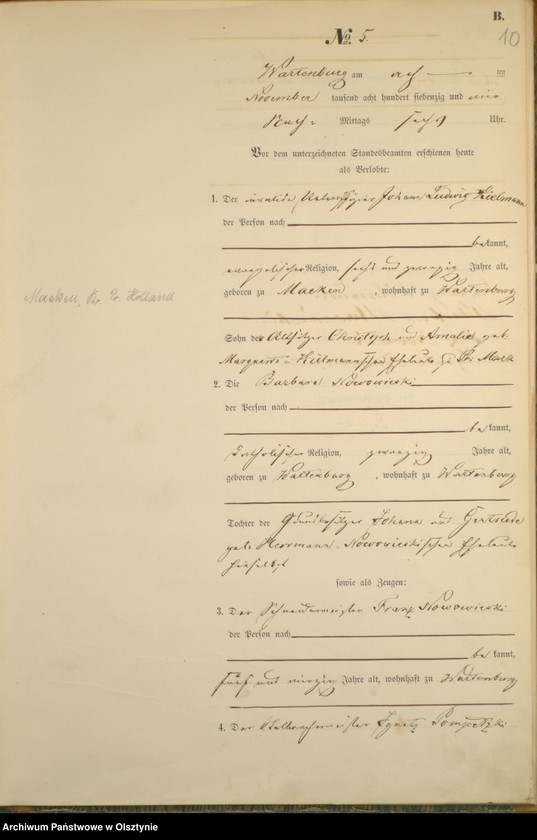 image.from.unit.number "Haupt-Heirats-Register Nr 1 - 13"