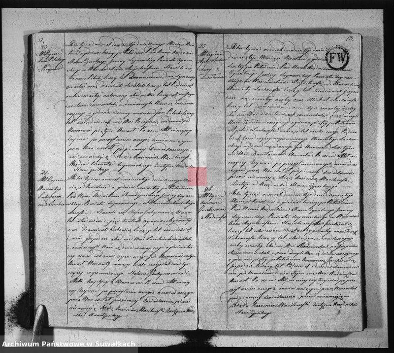 image.from.unit.number "Akta zeszłych stanu cywilnego gminy seyneńskiey od 1-go stycznia 1820 roku."