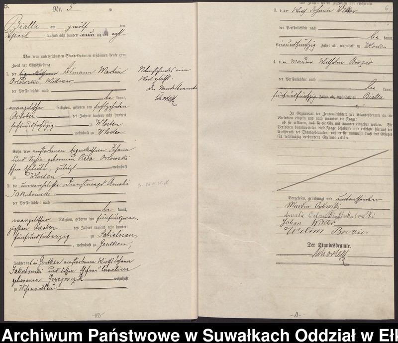 image.from.unit.number "Sterbe-Haupt-Register des Königlichen Preussischen Standes-Amtes Bialla Kreis Johannisburg für das Jahr 1895 Heiraths-Haupt-Register des Königlichen Preussischen Standes-Amtes Bialla Kreis Johannisburg für das Jahr 1898 und 1899"