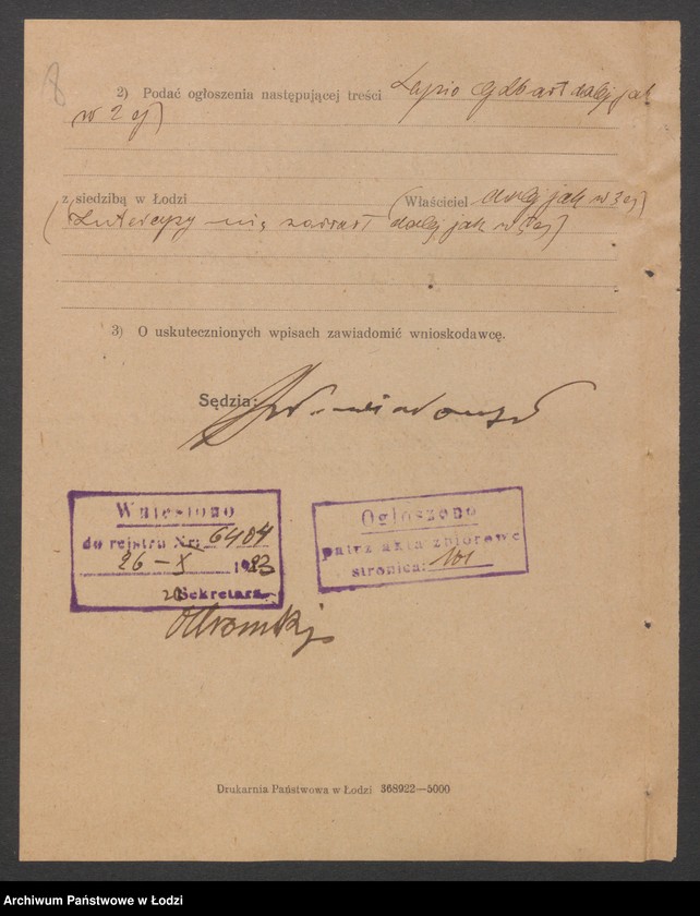 Obraz 10 z jednostki "Gelbracht Zysio- farbiarnia ręczna"