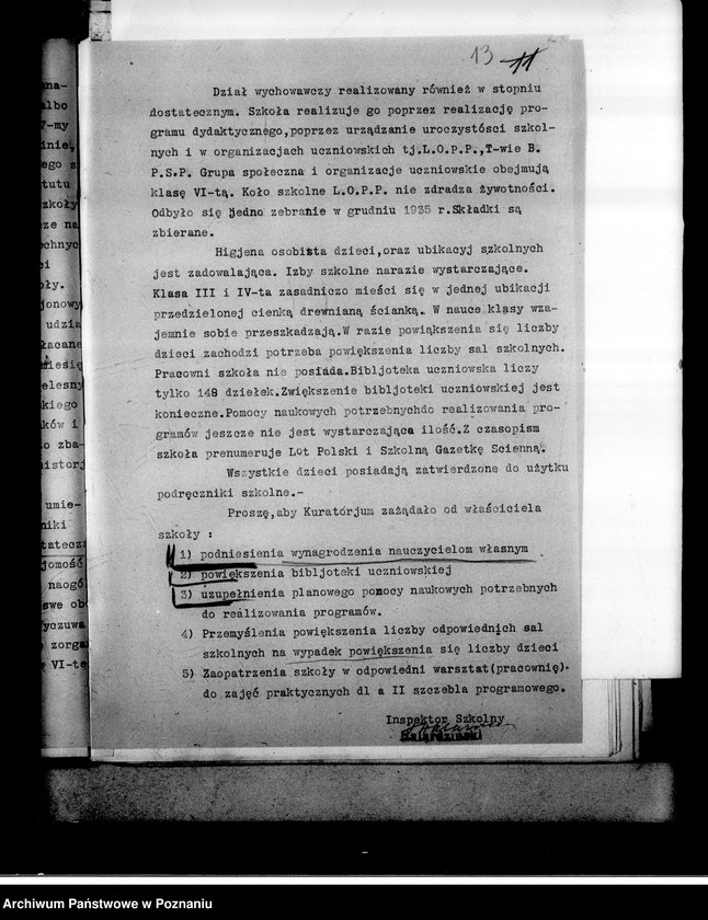 Obraz 17 z jednostki "Prywatna Szkoła Powszechna Zarządu Towarzystwa Szkolnego imienia Braci Śniadeckich w Żninie"