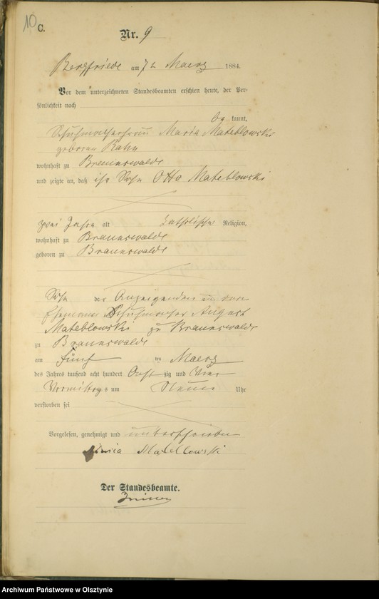 image.from.unit.number "Sterbe-Haupt-Register Nr 1 - 64"