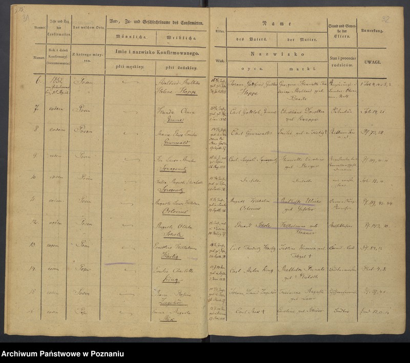 Obraz 19 z jednostki "Konfirmatenregister"