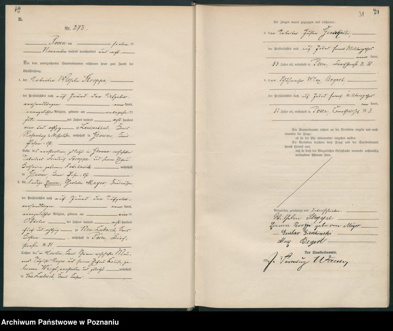 Obraz 18 z jednostki "Księga miejscowa małżeństw tom II [Rejestr główny małżeństw]"