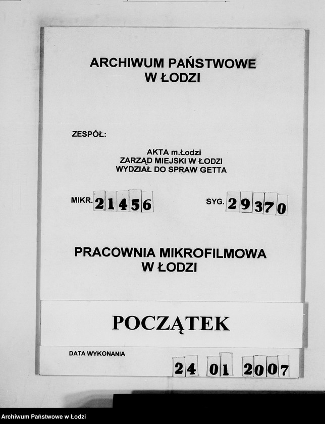 Obraz 1 z jednostki "Hauptreühandstelle Ost.[Korespondencja w sprawach majątkowych, podatkowych i należności finansowch]"