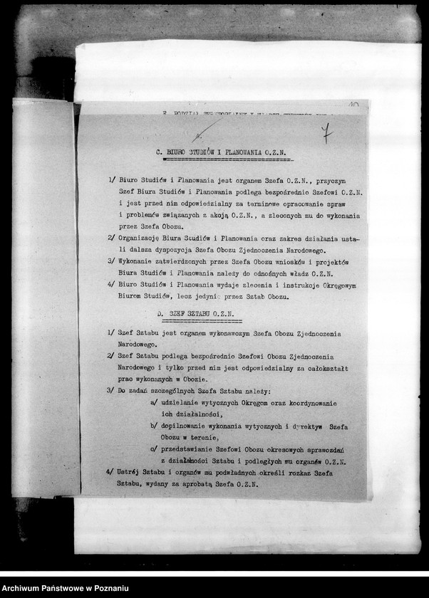 Obraz 10 z jednostki "Okólniki, instrukcje, wytyczne, korespondencja dotycząca urządzenia Zjazdów Obywatelskich, wyborów do samorządów terytorialnych oraz Zespołu Wielkopolskiego Posłów i Senatorów Obozu Zjednoczenia Narodowego: wykazy członków"