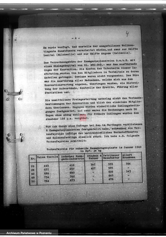 Obraz 8 z jednostki "Preisbildung und Überwachung der Spinnstoffwirtschaft"