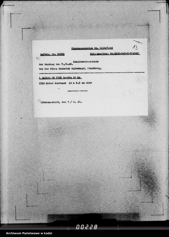 Obraz 17 z jednostki "346 Gefechtsgepäck m.Beutel u.Tornister 39 m.J-M."