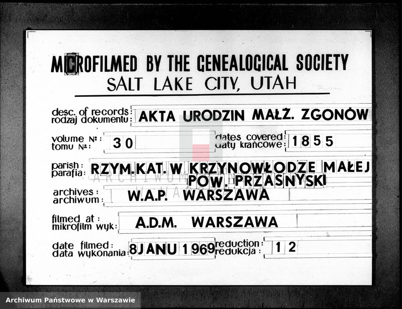 image.from.unit.number "Akta urodzeń, małżeństw i zgonów"