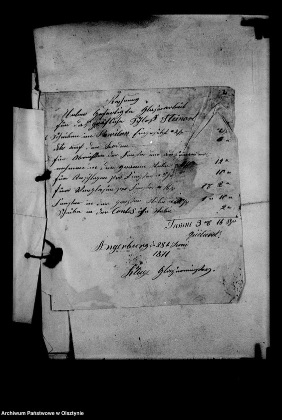 image.from.unit.number "/Beläge für die Ausgaben der Gfin Anna Lehndorff u. der Schlosskasse/"