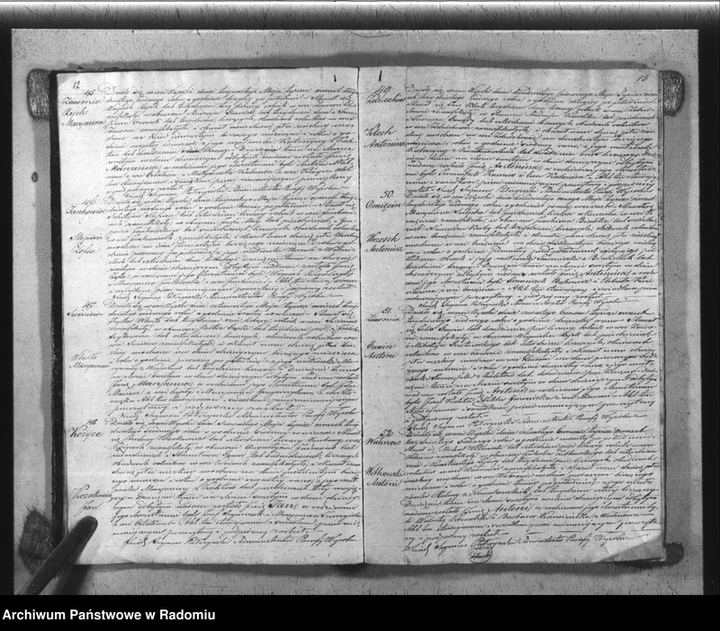 Obraz 9 z jednostki "Książka Duplikat Parafii Wysoka w powiecie Szydłowieckim Obwodzie Opoczyńskim Gubernij Sandomierskiej rok 1837 sporządzona"