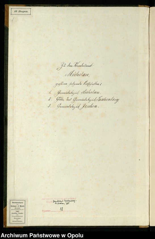 Obraz z jednostki "Geburts-Neben-Register Standes-Amt Michelau 1891"
