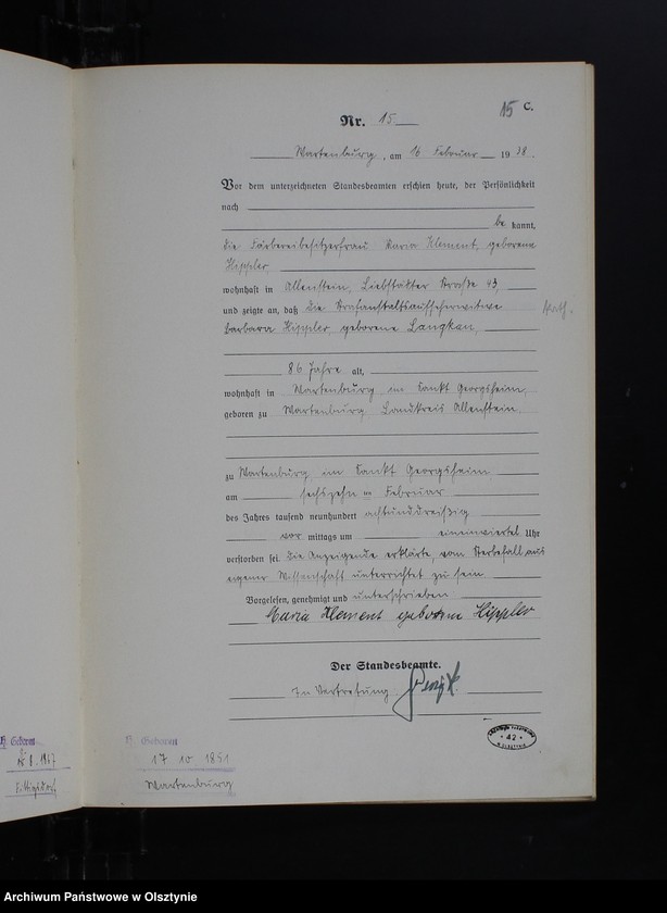 image.from.unit.number "Sterbe-Haupt-Register Nr 1 - 51"