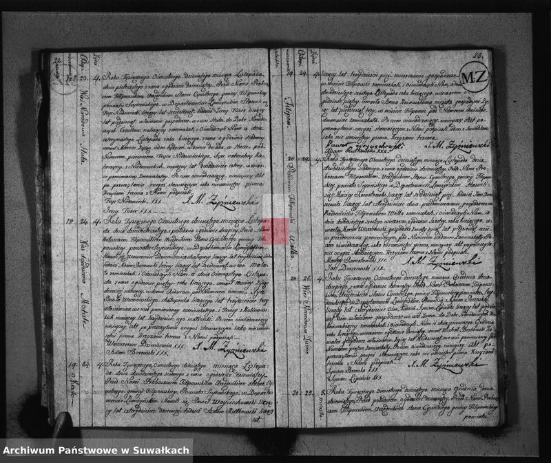 Obraz 14 z jednostki "Akta Zeszłych Gminy Filipowskiey od 1go Maja 1810 Ru aż do ostatnich dni Grudnia 1811 r."