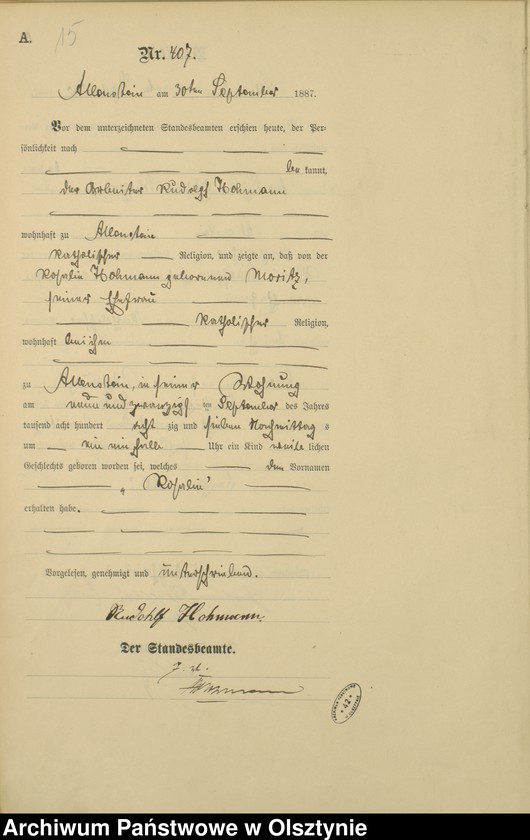 image.from.unit.number "Geburts-Haupt-Register Tom II,Nr 394 -590"