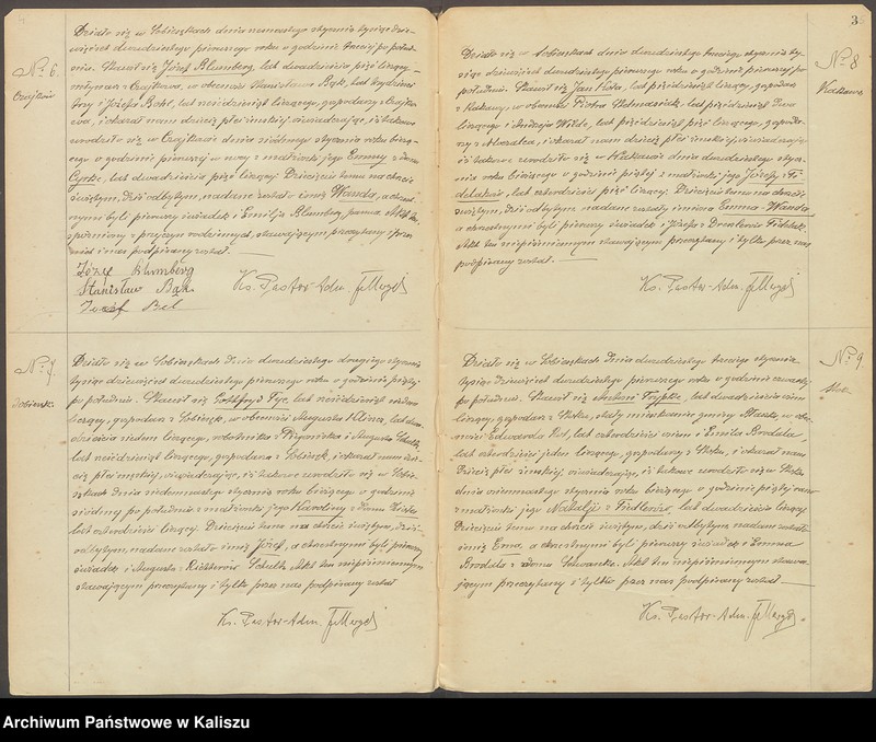 Obraz 5 z jednostki "Duplikat aktów stanu cywilnego urodzeń, zejść i ślubów. Akta zbiorowe małżeństw"