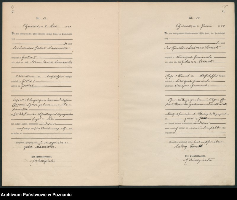 Obraz 10 z jednostki "Sterbe-Haupt-Register"