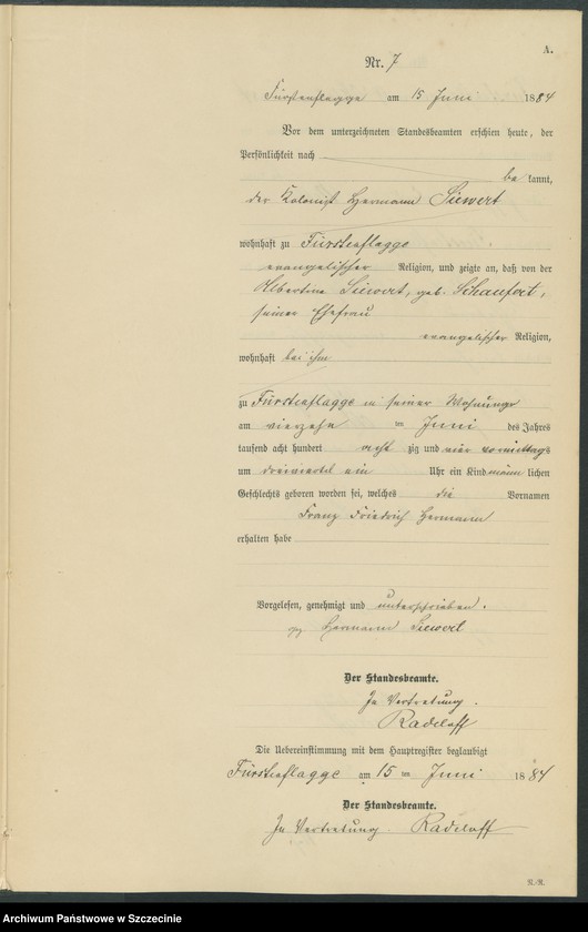 Obraz 10 z jednostki "Geburts-Register (Neben-Register)"