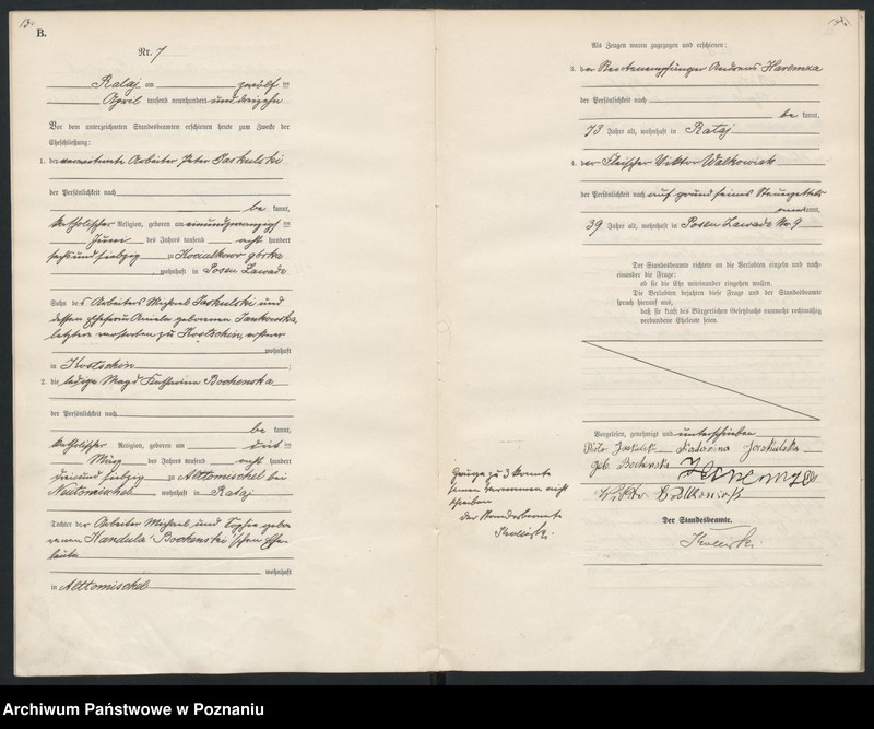 Obraz 9 z jednostki "Księga miejscowa małżeństw [Rejestr główny małżeństw]"