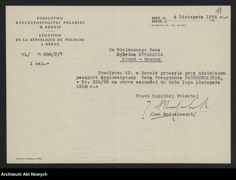 image.from.unit.number "Poselstwo R.P. w Bernie; Załączniki: 2 kwestionariusze paszportowe I. Paderewskiego; L.8"