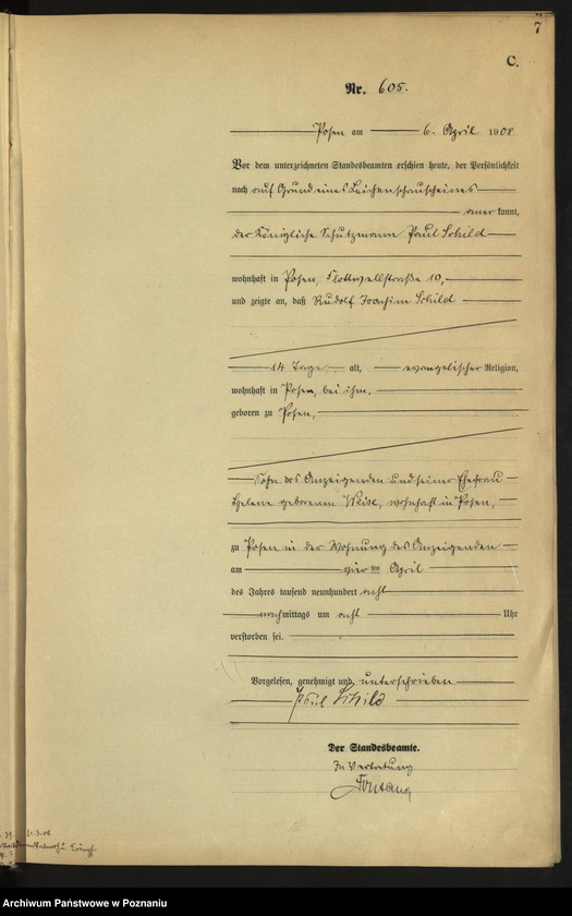 Obraz 9 z jednostki "Księga miejscowa zgonów tom II [Rejestr główny zgonów]"