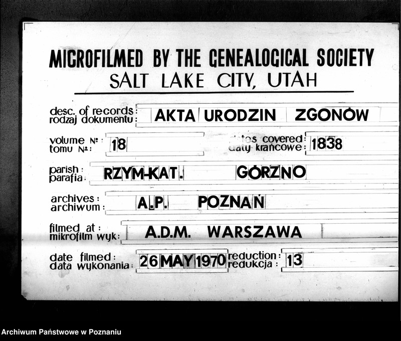 Obraz 2 z jednostki "Duplikat urodzonych, zaślubionych i zmarłych"
