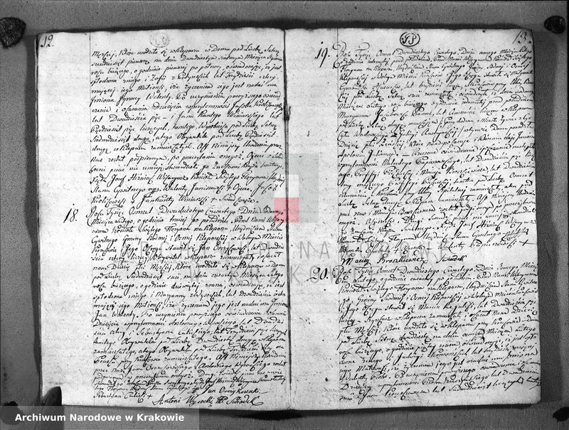 Obraz 9 z jednostki "Księga Aktów Urodzenia i Uznania dla Parafii Sgo Floryana przy Krakowie na Rok 1824"