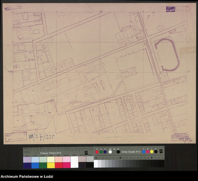 Obraz 1 z jednostki "Plan m. Łodzi 1:2000, odbitki. Sekcja SO 21"