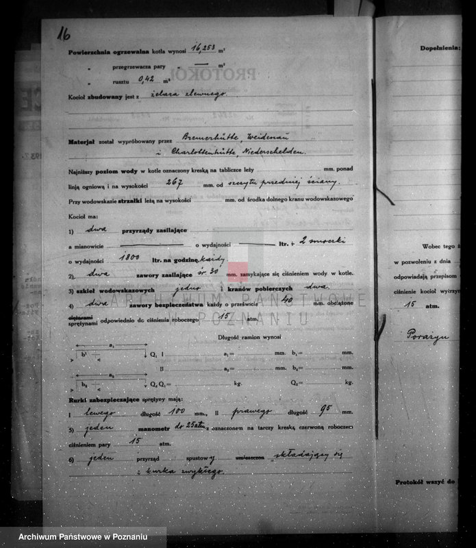 Obraz 20 z jednostki "Tartak parowy w Porażynie, pow. nowotomyski nr woj. kotła 5828"