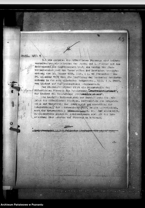 Obraz 20 z jednostki "Vorläufige Handhabung der öffentlichen Fürsorge"