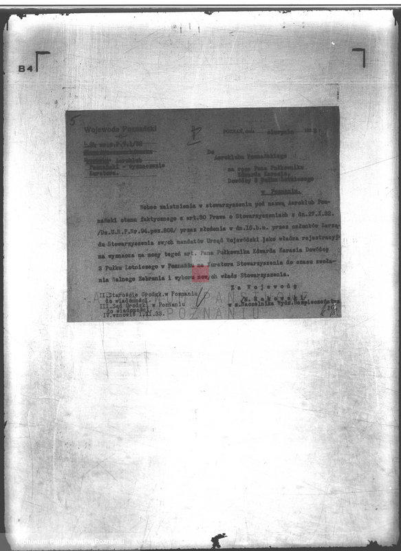 Obraz 9 z jednostki "/Aeroklub Poznański- Poznań/"