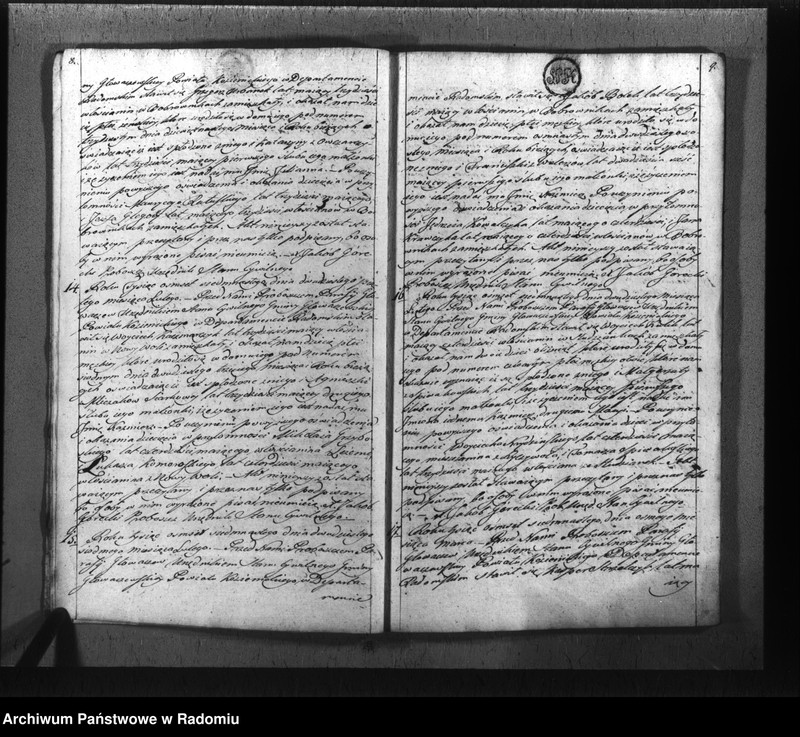 image.from.unit.number "Księga urzędnika stanu cywilnego gminy Głowaczowskiey z roku 1817"