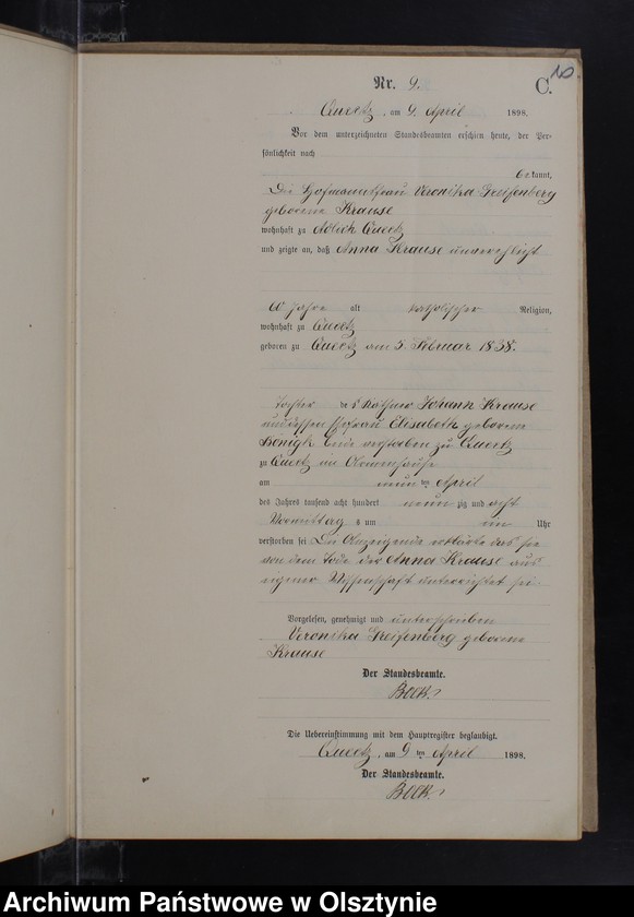 image.from.unit.number "Sterbe-Neben-Register Nr 1 - 19"