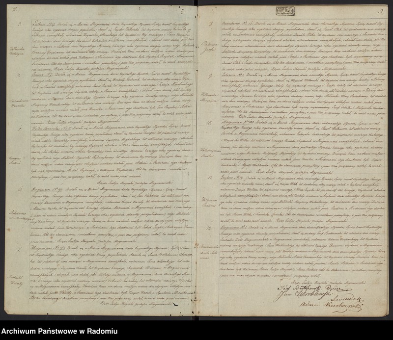 Obraz 4 z jednostki "Duplikat akt religijno cywilnych gminy i parafii Magnuszew służący na rok 1833"