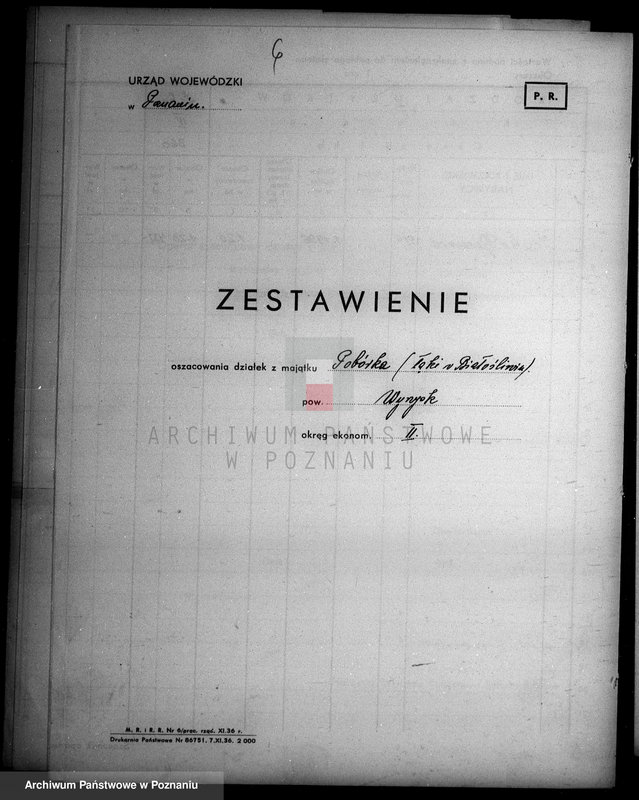 Obraz 11 z jednostki "Operat szacunkowy majątku Poborka powiatu wyrzyskiego"